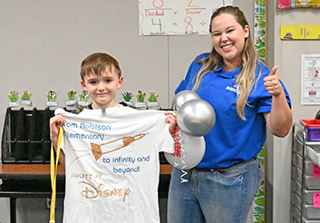  A. Robison ES student wins Boosterthon Disney sweepstakes